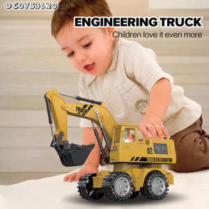 Vente en gros de joints mobiles 5 canaux Rc Engineering Vehicle Truck 1:16 Scale Remote Control Digger Excavator Toy avec lumière - Product Image 5