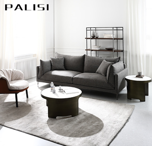 Sofá Nórdico <span class=keywords><strong>de</strong></span> 3 Plazas con Cojines <span class=keywords><strong>de</strong></span> Tela Elegantes para Sala <span class=keywords><strong>de</strong></span> Estar Minimalista, Muebles <span class=keywords><strong>de</strong></span> Sofá con <span class=keywords><strong>Respaldo</strong></span> <span class=keywords><strong>de</strong></span> Plumas Acogedor - Product Image 3