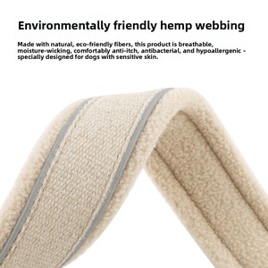 <span class=keywords><strong>Collar</strong></span> para Perro Personalizado con Logotipo, 100% Orgánico, de Tela de Cáñamo, Reflectante, Ajustable y Ecológico - Product Image 3