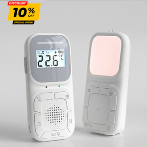 Babyphone portable idéal pour les voyages avec clip ceinture, sangle de poussette et autonomie de 16 heures - Product Image 1