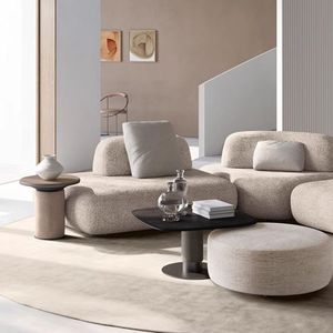 Set di Divani Curvi Angolari a 7 Posti <span class=keywords><strong>da</strong></span> Pavimento Componibili Sezionali di Design Italiano Moontree per Soggiorno Moderno - Product Image 2