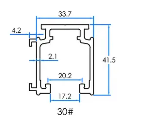 Système de rail de porte coulissante en aluminium, profilé de rail de porte coulissante en pvc