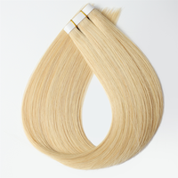 Extensions de cheveux humains 12A à bandes adhésives, teintes, sans couture, longues, double trame, cheveux vierges européens, qualité salon, directement de l'usine