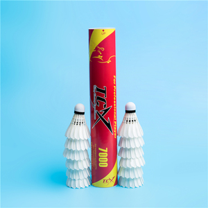 Bola de Bádminton de Alta Calidad Marca TCX, Primera Calidad, <span class=keywords><strong>Ganba</strong></span> Cigu, Pluma de Pato, Volante de Entrenamiento, Súper Durabilidad (100%), 2 Capas - Product Image 3