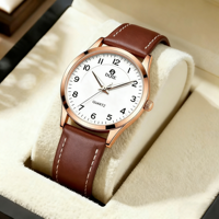 Montre d'examen pour fonctionnaires unisexe MIYOTA Mouvement à quartz 42mm Verre 20mm Boîtier en alliage