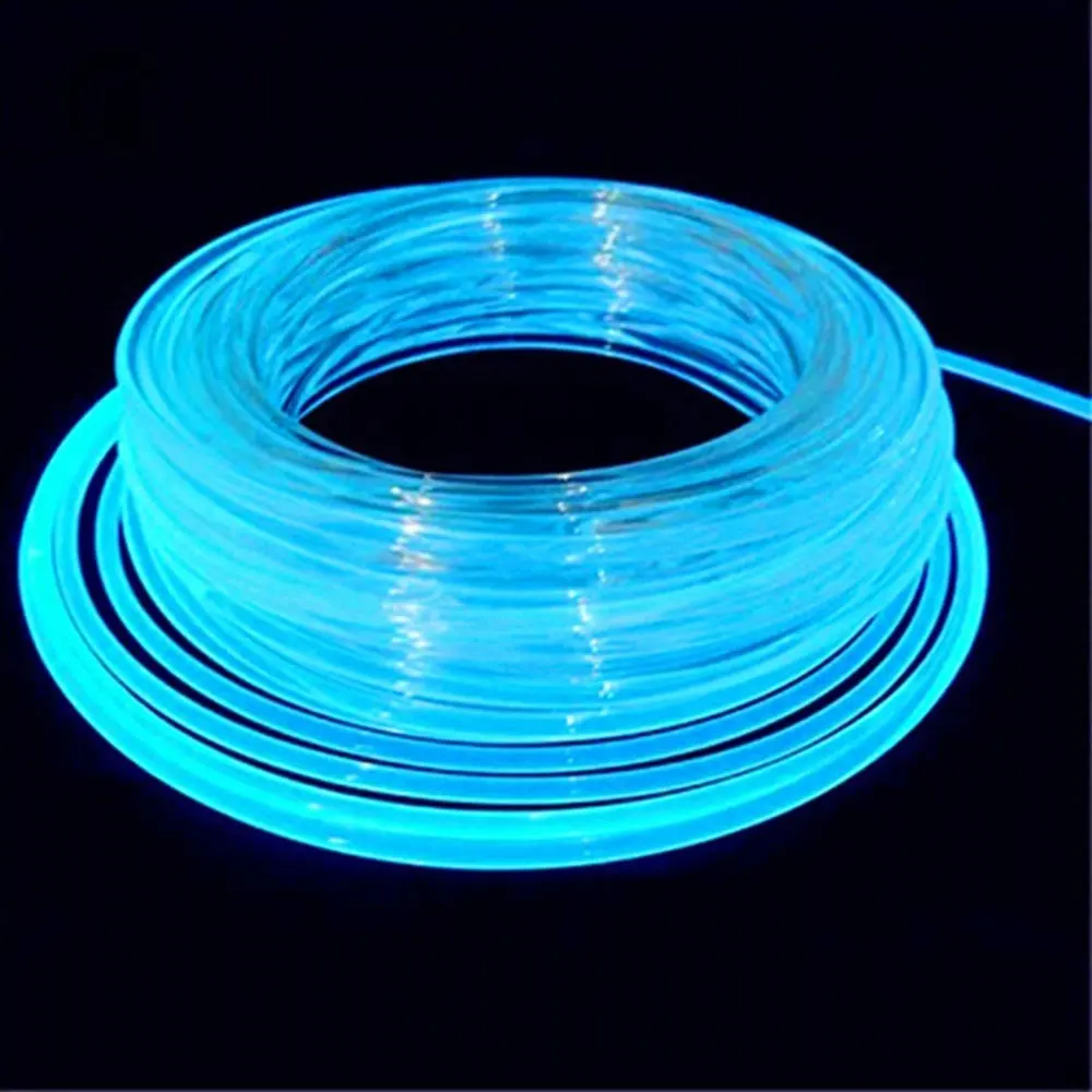 Venta a granel de luz de fibra óptica a prueba de agua 2mm MMA brillo lateral flexible fibra óptica Luz de piscina al aire libre