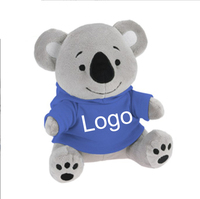Poupée en peluche Koala avec T-shirt, Animal en peluche, ours en peluche, personnalisé, vente en gros