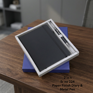 Coffret Cadeau Agenda A5 Rigide en PU avec Stylo Métallique, 100 Feuilles, Impression UV pour Réunions Professionnelles, Cadeaux d'Entreprise et Enregistrement de Notes - Product Image 3