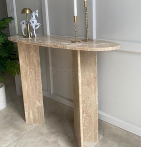 Alta calidad, precio de fábrica, mesas de <span class=keywords><strong>consola</strong></span> de lujo, entrada templada de vidrio, muebles de piedra antigua, <span class=keywords><strong>mesa</strong></span> de centro al por mayor - Product Image 5