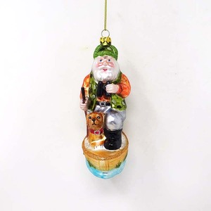 Ornement en verre personnalisé en gros d'usine grand-père attrape un pendentif <span class=keywords><strong>poisson</strong></span> avec une canne à pêche - Product Image 6