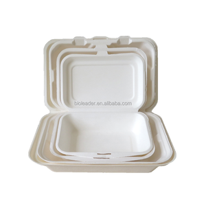 Phân hủy sinh học mía bã mía dùng một lần <span class=keywords><strong>container</strong></span> thực phẩm với nắp compostable Takeaway <span class=keywords><strong>container</strong></span> cho thức ăn nhanh bao bì - Product Image 6