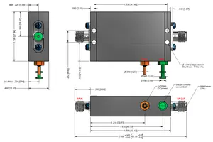 Amplificatore RF da banda C a banda X 6GHz ~ 12GHz amplificatore di potenza professionale componenti T/R