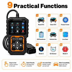 Escáner OBD2 V601, Herramienta de Diagnóstico para Autos, Lee y Borra Códigos de Error DTC, Datos en Tiempo Real, Comprobación I/M, Lector de Códigos de Falla del Motor - Product Image 4