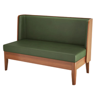 Nouvel ensemble de mobilier de restaurant moderne en bois pour café et salle à manger : banquette, canapé, table et chaises
