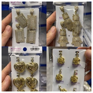 <span class=keywords><strong>Collana</strong></span> con Ciondolo alla Moda XUPING per Donna e Uomo, Placcata in Oro 14K con Charms a Forma di <span class=keywords><strong>Gufo</strong></span>, Stella, Luna, Cuore, Mano di Hamsa e Zirconi - Product Image 1