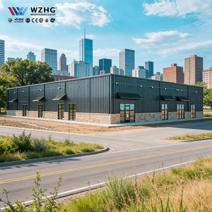 Hangar industriel en acier galvanisé de grande envergure avec une durée de vie de 50 ans, résistant aux vents de 200 km/h, pour le stockage d'équipements, prix direct usine - Product Image 1