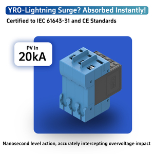 YRO 1000V DC Surge protettore 3P pali <span class=keywords><strong>protezione</strong></span> contro i fulmini CE per il sistema <span class=keywords><strong>solare</strong></span> apparecchiature elettroniche industriali Max 50KA - Product Image 5