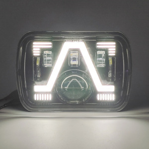 Faro LED Cuadrado 5x7 con Señal de Giro para Camioneta Todoterreno 12V 65W 6000K 15000Lm Universal para Reequipamiento y Actualización - Product Image 3