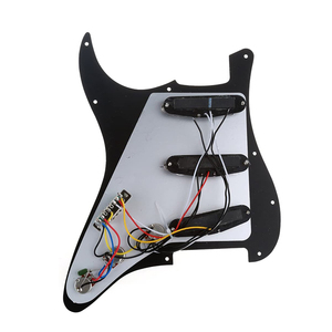 Tùy chỉnh 3ply Đen Nạp ST Guitar Pickguard với 3 Alnico cuộn dây duy nhất pickups - Product Image 6