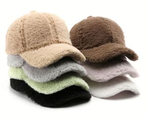 Gorras de Invierno para Mujer, de Lana de Cordero, Color Sólido, Cálidas, Tipo Béisbol, para Viajes al Aire Libre, Regalo Promocional - Product Image 4