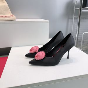 Chaussures pour femmes, sandales à plateforme blanches à talons hauts, à enfiler, pour le printemps, talons fins, élégantes, pantoufles blanches à talons - Product Image 5