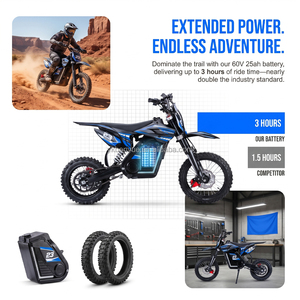 Motocicleta Todoterreno de 60V y 2500W de Alta Potencia para Adolescentes y Adultos, Motor de 2500W que Ofrece un Rendimiento Robusto - Product Image 4