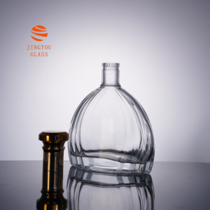 Bouteille de brandy en verre cristal rayé verticalement en forme d'arc de 700 ml, idéale pour un emballage cadeau luxueux de <span class=keywords><strong>cognac</strong></span> XO et de whisky - Product Image 5