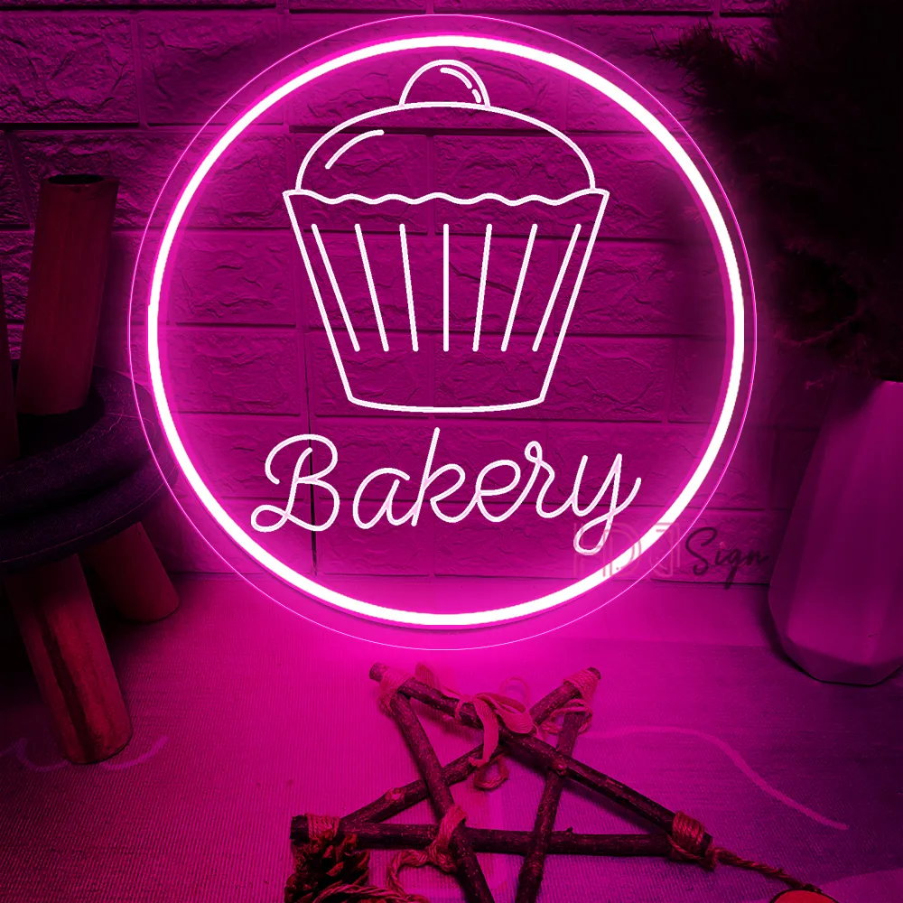Letrero de neón Led para panadería, luces de neón talladas en 3D con USB para hornear pan tostado, decoración de la casa, tienda de horneado y pared