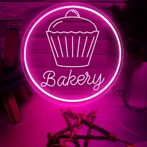 Led Leucht reklame Lichter 3D geschnitzte Bäckerei Neonlichter LED-Zeichen USB-Brot Toast Backhaus Dekor Wand Backen Shop Neon LED-Leuchten