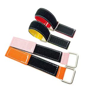 Personnalisé 100% Nylon Attache Patch Velcroes Attache de Câble Nylon Crochet et Boucle Sangle Attache de Câble Cinch Sangle Boucle Velcroes - Product Image 6