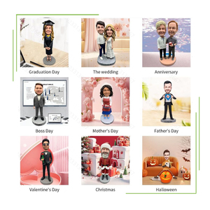 Figurine personnalisée en argile polymère faite à la main, version Q, pour une personne, souvenir personnalisé, cadeau Doctor Love - Product Image 5