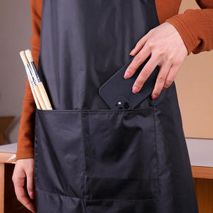 ชุดเอี๊ย<span class=keywords><strong>ม</strong></span>ภาพวาดกันน้ำสีดำแฟชั่นสำหรับศิลปินภาพวาดสีน้ำอะคริลิ<span class=keywords><strong>ค</strong></span> - Product Image 2