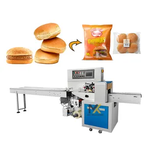 Máy Đóng Gói Bánh Rán Bánh Mì Burger Hấp Tự Động Chứng Nhận CE