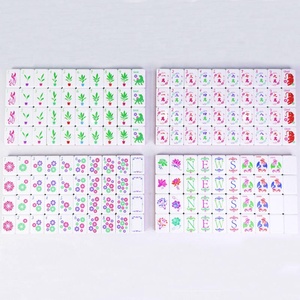 Ensemble de tuiles de mahjong en acrylique gravées sur mesure, de luxe, à quatre couches - Portable et durable pour le divertissement - Product Image 5