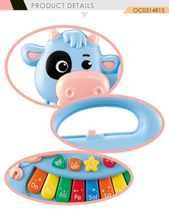Nouveaux jouets éducatifs pour bébés et enfants, adorable <span class=keywords><strong>vache</strong></span>, <span class=keywords><strong>piano</strong></span> à orgue, clavier musical - Product Image 3
