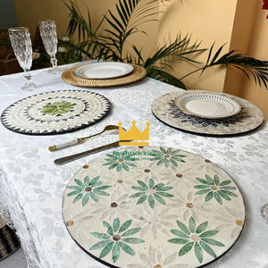 Vente en gros en vrac de sets de table modernes écologiques en nacre de 10 mm d'épaisseur pour la décoration de fêtes en plein air, bon prix, Vietnam - Product Image 5