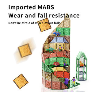 Blocs de construction éducatifs certifiés pour enfants, cadeau créatif, tuiles de construction magnétiques 3D, tuiles en PVC colorées, e-commerce professionnel - Product Image 2