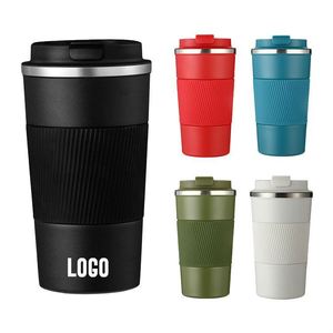 แก้วกาแฟสแตนเลสเก็บความร้อน ขนาด 380 มล. 510 มล. แบบสองชั้น สำหรับเดินทางและใช้ในออฟฟิศ พร้อมฝาปิด (สินค้าโปรโมชั่น) - Product Image 6