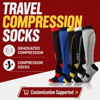 Chaussettes de compression sportives à compression graduée, antidérapantes, avec talon et orteils renforcés, soutien du mollet, pour la course et la récupération, unisexe, vente en gros