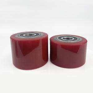 Aluminium-Last rollen für die Handhabung von Gabelstaplern 6204 Gusseisen lager 80*70 Polyurethan-Lenkrad Neues 100-mm-Stahlrad - Product Image 4