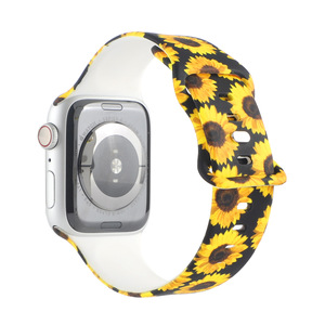 Bracelet en silicone pour montre <span class=keywords><strong>apple</strong></span>, boucle papillon imprimée, 38 40 41 42 44 45mm, nouvelle collection, vente en gros - Product Image 5