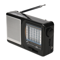 Radio portable multi-bandes fiable et nouvelle génération, vente chaude, FM AM SW TV, radio 12 bandes, grand cadran