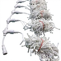 Guirlande lumineuse LED extérieure étanche IP65, blanc chaud, enroulable, en cuivre, pour Noël, fêtes, mariages et décorations de vacances