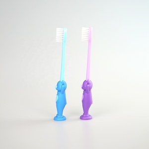 Brosse à dents souple pour enfants <span class=keywords><strong>Dr</strong></span> Smith, poils en nylon, jetable, en plastique, avec poignée ergonomique en forme de patte, pour usage domestique - Product Image 3