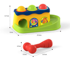 Jouet d'apprentissage précoce avec marteau en plastique pour développer la <span class=keywords><strong>motricité</strong></span> fine pour bébé <span class=keywords><strong>de</strong></span> 12 à <span class=keywords><strong>18</strong></span> <span class=keywords><strong>mois</strong></span> - Product Image 2