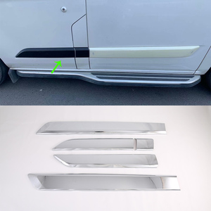 Garniture de porte latérale de voiture, garniture de carrosserie, moulure décorative, protection de porte latérale, accessoires pour Ford <span class=keywords><strong>Tourneo</strong></span> <span class=keywords><strong>Custom</strong></span> 2019 - Product Image 1