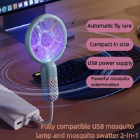 Camping de charge USB portable 2 en 1, équipé d'une lampe à lumière violette et d'un tueur de moustiques nouvellement conçu pour la lutte antiparasitaire