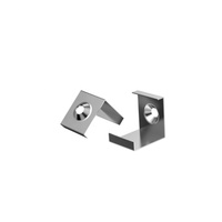 Profilé LED d'angle intérieur pour bande lumineuse 16*16 mm, connecteur d'angle LED, canal LED et diffuseur, profilé en aluminium pour armoire de cuisine