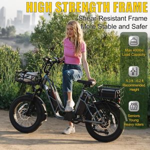 Fucare มอเตอร์ไซค์ไฟฟ้า48V ยางอ้วน20นิ้วสำหรับปั่นจักรยานกลางแจ้ง - Product Image 4