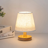Lampe de table LED rétro alimentée par USB, éclairage pour salon, chambre à coucher, lampe de chevet, lampe de bureau en lin, décoration, lampes de bureau LED